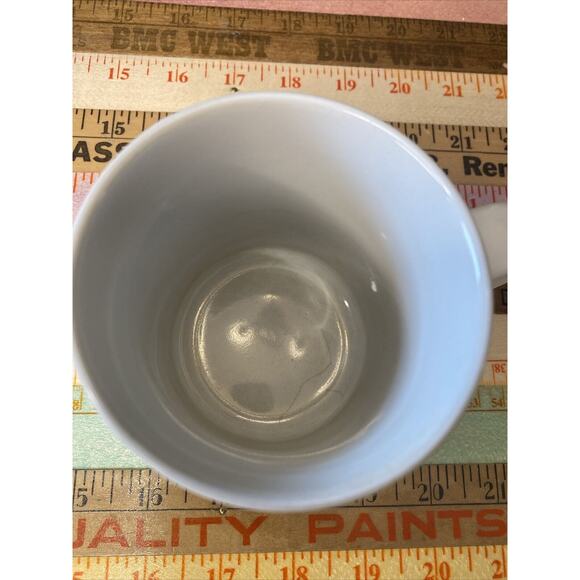 VINTAGE Floral MOTHER Coffee Tea Cup Mug White Gold Accents 1980s - Picture 7 of 9